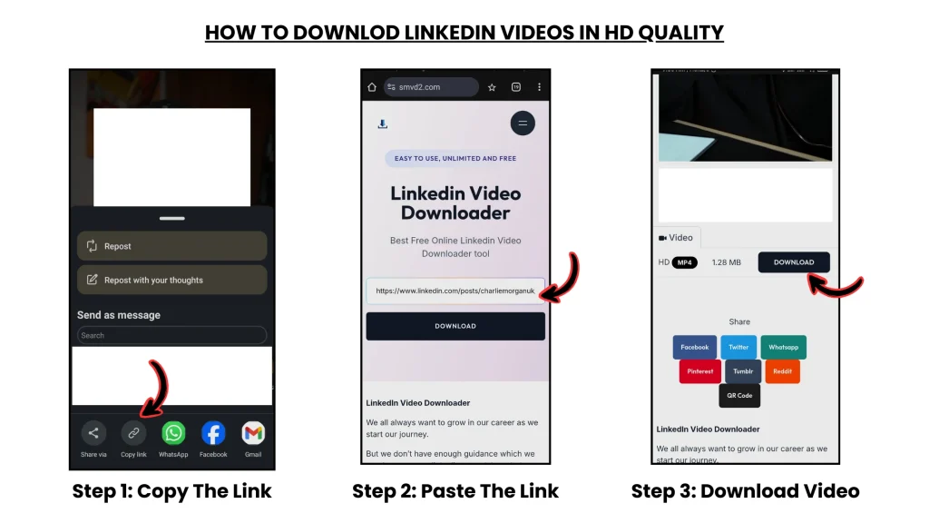 How to download linkedin videos