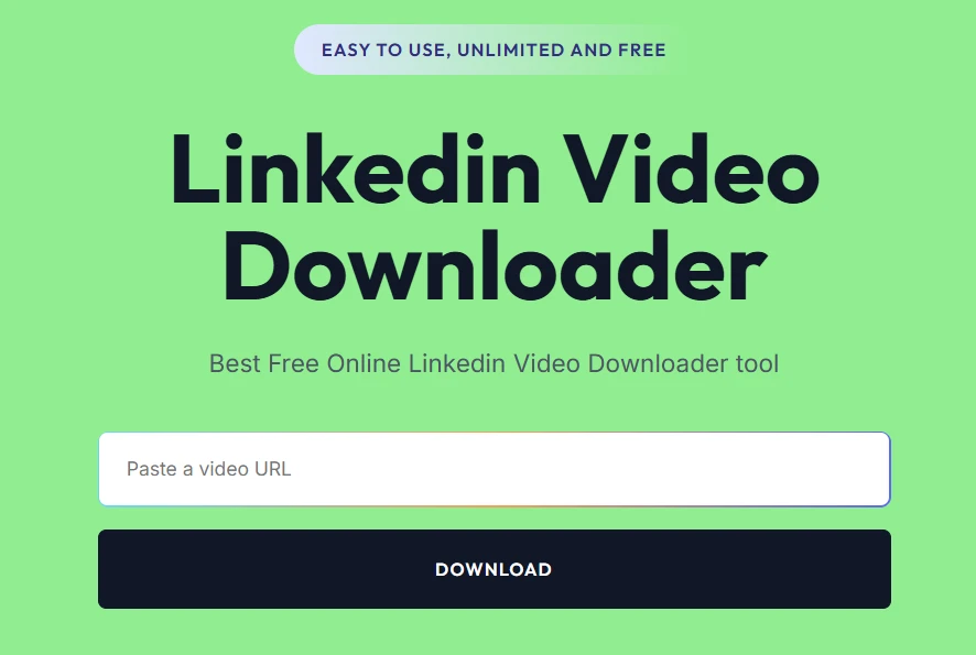 Linkedin video downloader