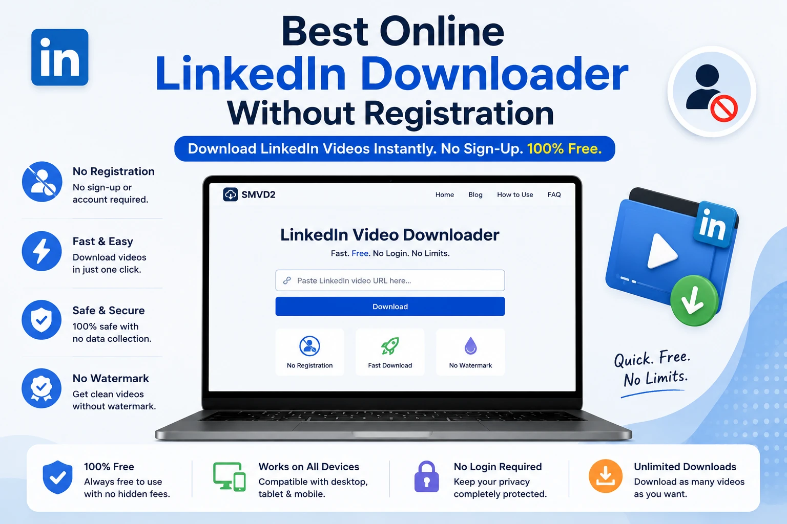Best Online LinkedIn Downloader Without Registration