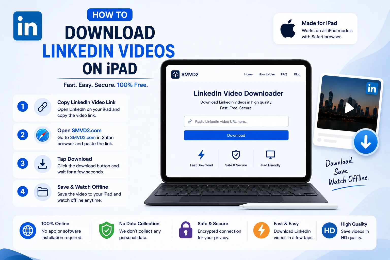 How To Download LinkedIn Videos on iPad