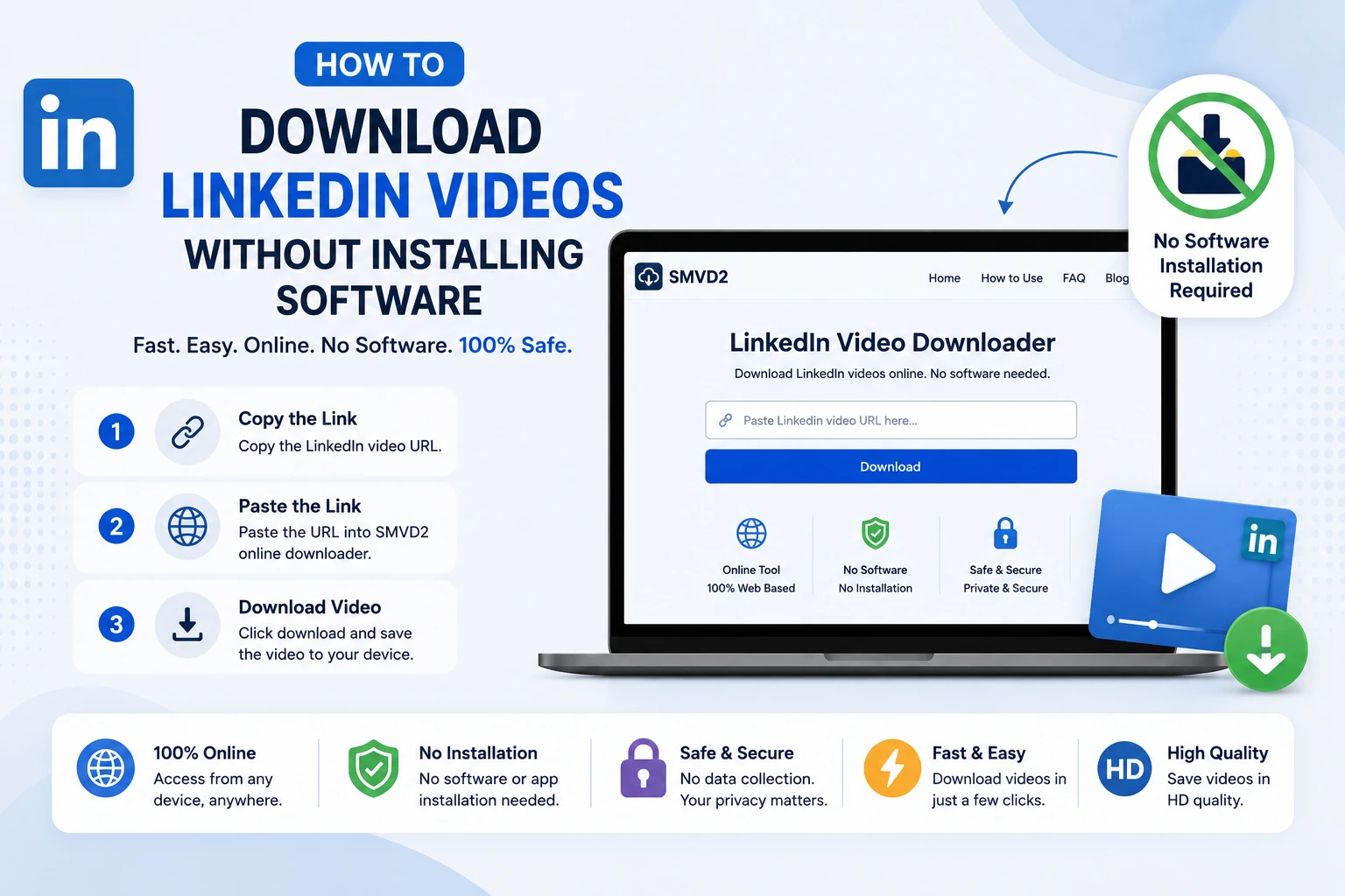 How to Download LinkedIn Videos Without Installing Software