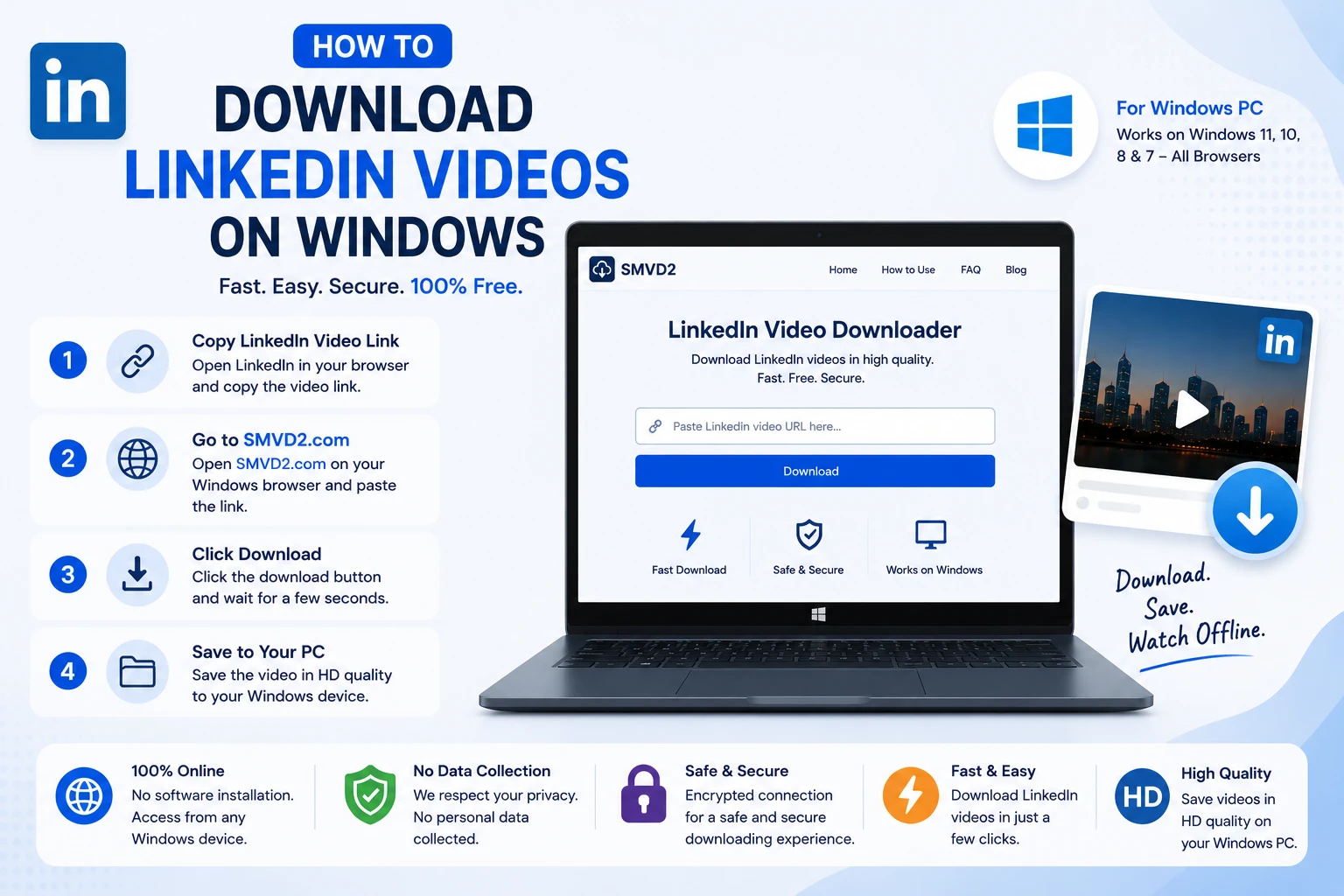 How to Download LinkedIn Videos on Windows