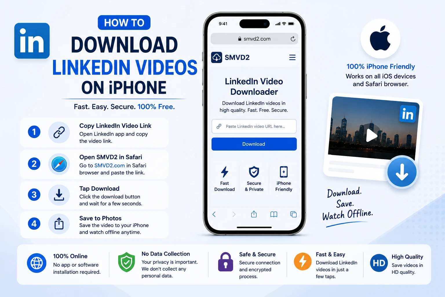 How to Download LinkedIn Videos on iPhone