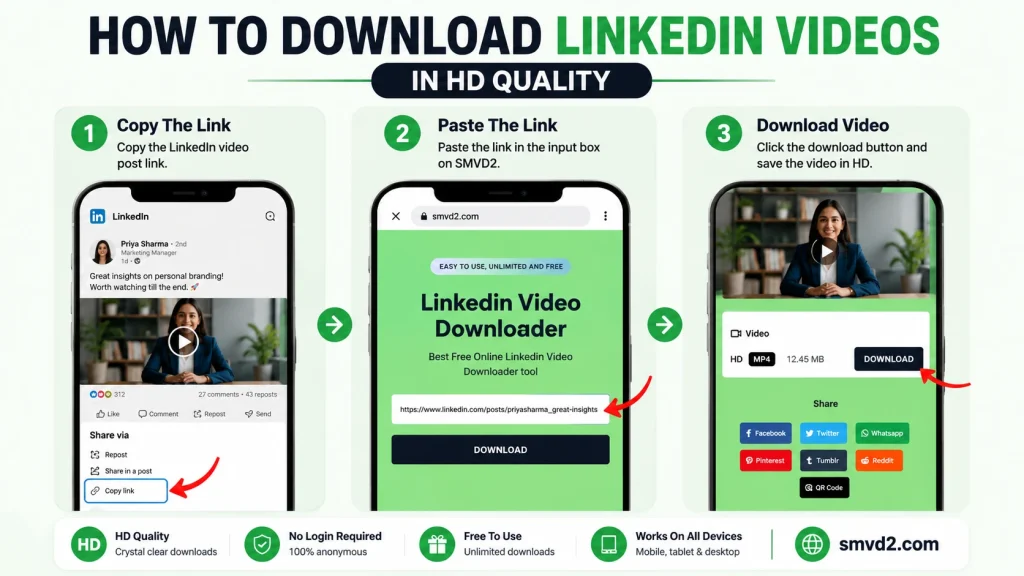 how to download linkedin videos