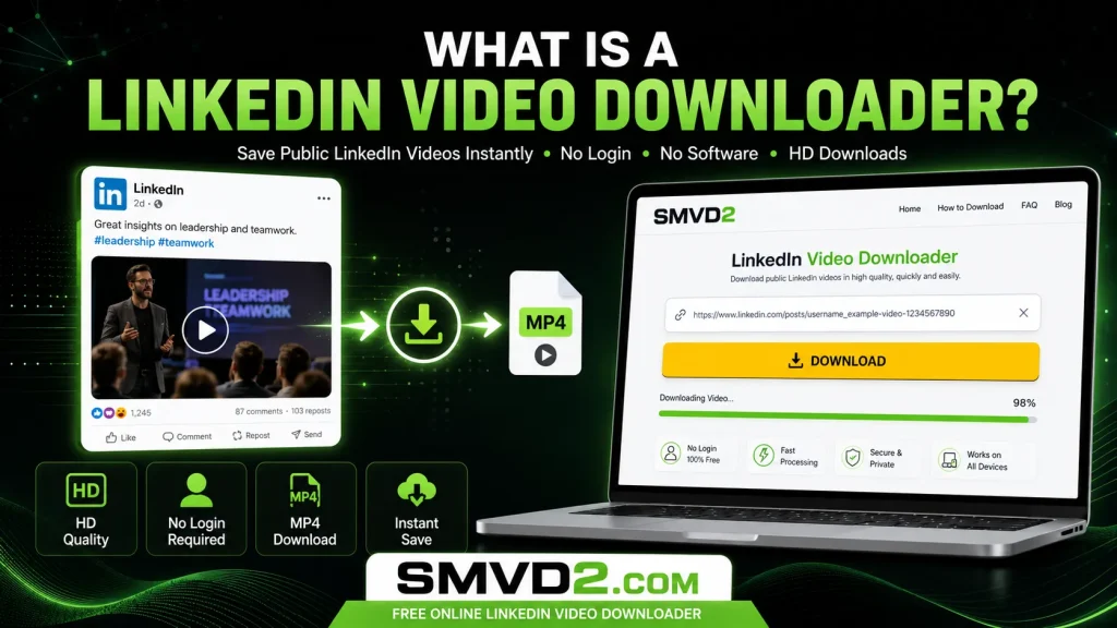 What is a linkedin video downloader